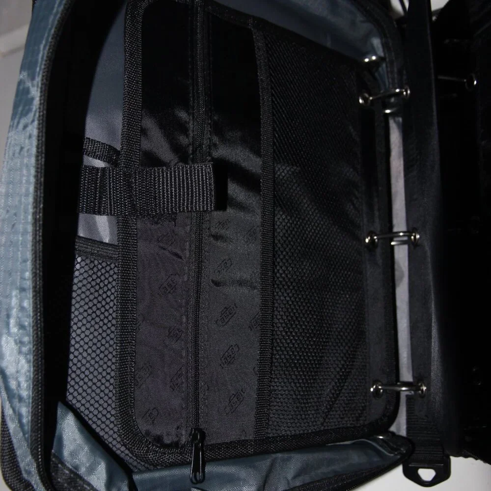 Blue and Black Binder Case-it Bag